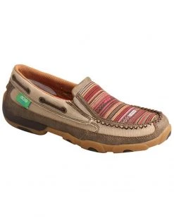 Twisted X Women's Multicolor ECO TWX Driving Moccasin Shoes - Moc Toe Beige/khaki -Twisted X shop 2000274246 250 P1 1