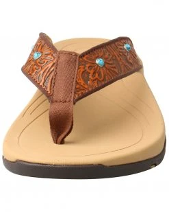 Twisted X Women's Tooled Studded Sandals Tan -Twisted X shop 2000274258 280 P5