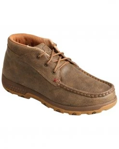 Twisted X Women's Chukka Driving Shoes - Moc Toe Brown