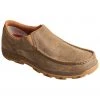 Twisted X Men's CellStretch Slip-On Driving Shoes - Moc Toe Brown