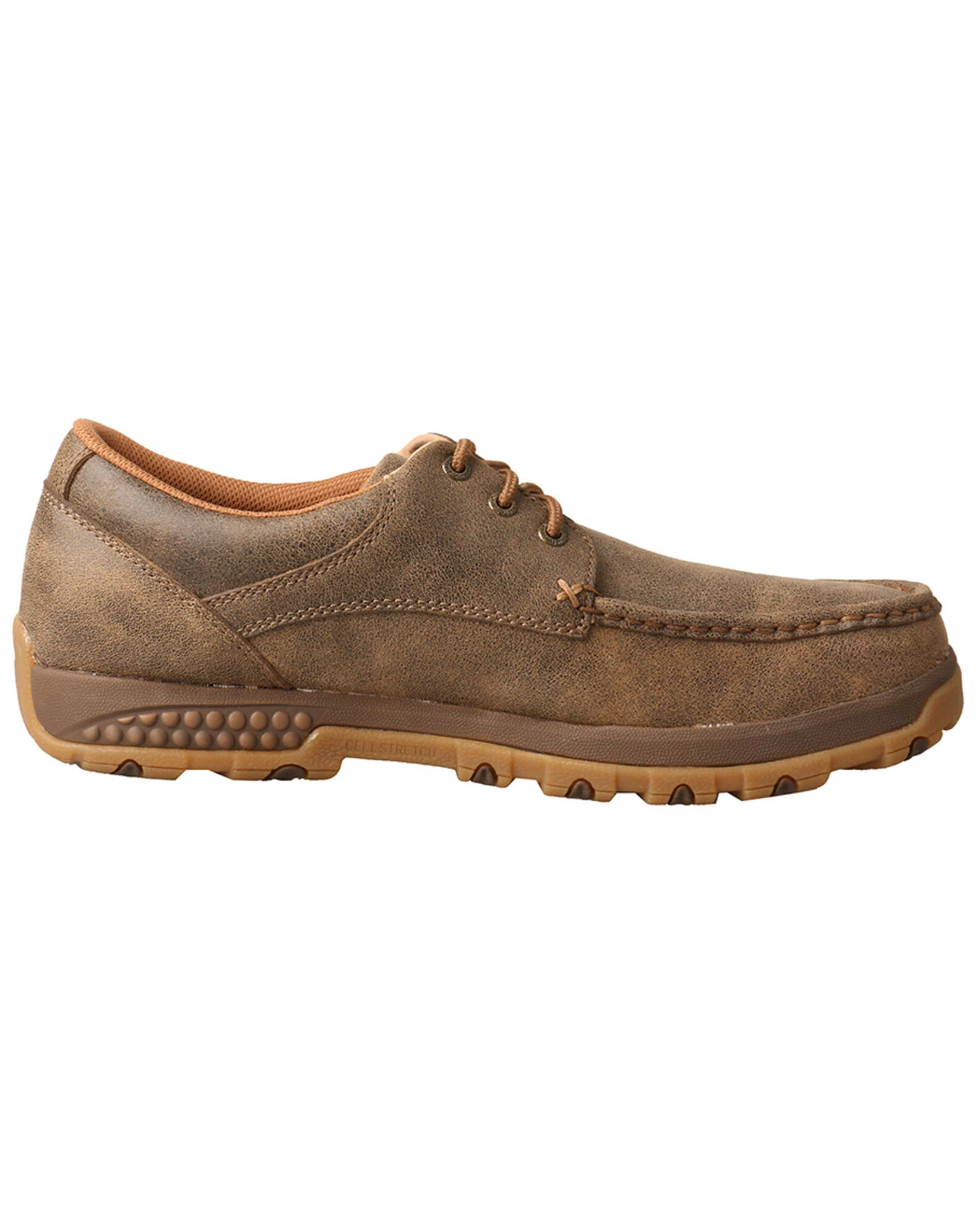 Twisted X Men's CellStretch Boat Driving Shoes - Moc Toe Brown 4 Twisted X Men's CellStretch Boat Driving Shoes - Moc Toe Brown - Image 2