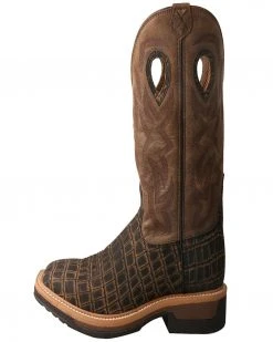 Twisted X Men's Lite Western Work Lite Caiman Print Boots Brown 11 Twisted X Men's Lite Western Work Lite Caiman Print Boots Brown -Twisted X shop 2000286213 200 P3