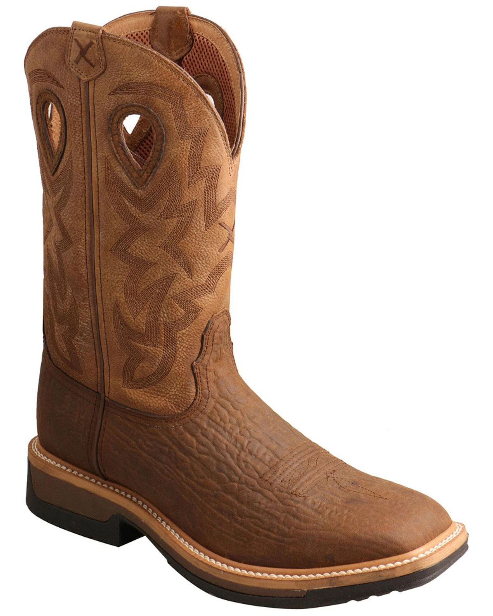Twisted X Men's Lite Cowboy Western Work Boots - Wide Square Toe 3 Twisted X Men's Lite Cowboy Western Work Boots - Wide Square Toe