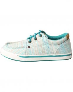 Twisted X Youth Boys' Blue HOOey Loper Shoes - Moc Toe -Twisted X shop 2000287431 400 P3