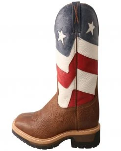 Twisted X Men's Flag VFW Lite Western Work Boots - Square Toe -Twisted X shop 2000291730 200 P3