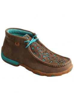 Twisted X Women's Chukka Driving Shoes - Moc Toe Brown -Twisted X shop 2000291739 200 P1 1