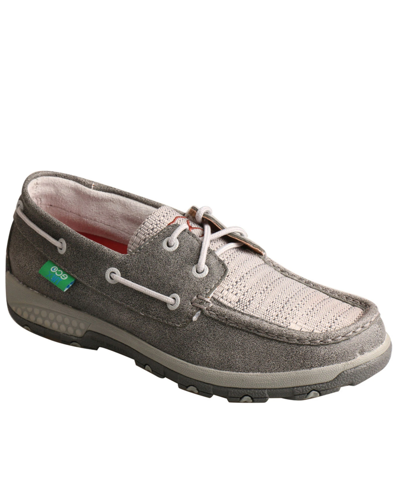 Twisted X Women's Silver CellStretch Boat Shoes - Moc Toe 3 Twisted X Women's Silver CellStretch Boat Shoes - Moc Toe