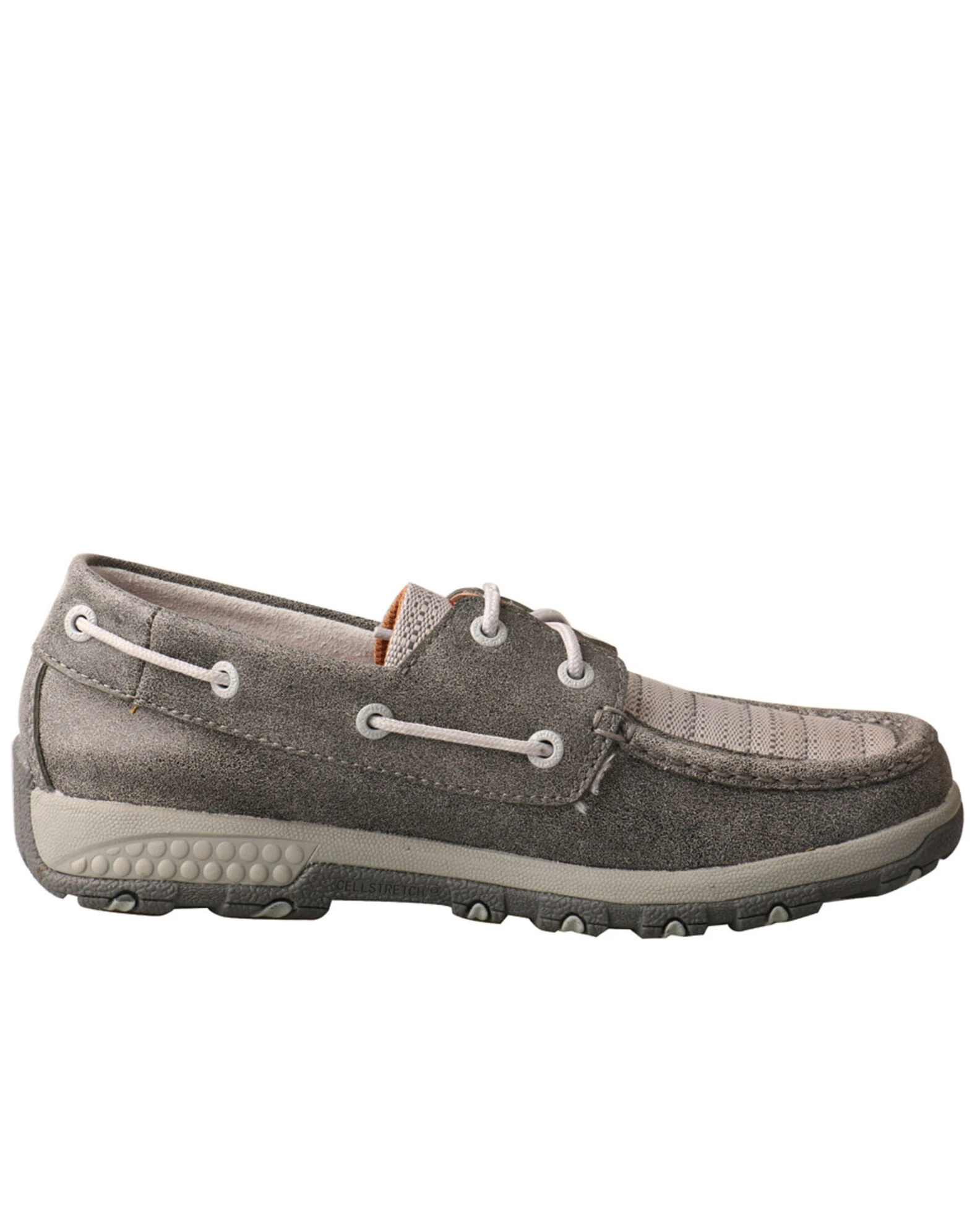Twisted X Women's Silver CellStretch Boat Shoes - Moc Toe 4 Twisted X Women's Silver CellStretch Boat Shoes - Moc Toe - Image 2