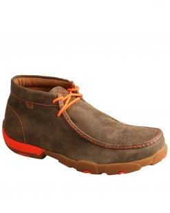 Twisted X Men's Work Chukka Driving Shoes - Steel Toe Brown