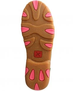 Twisted X Women's Eco Pink Multi Canvas Driving Shoe - Moc Toe -Twisted X shop 2000296284 900 P6