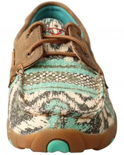 Twisted X Women's Multicolored Canvas Boat Shoes - Moc Toe -Twisted X shop 2000296285 900 P5