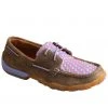 Twisted X Women's Woven Purple Boat Shoes - Moc Toe Multi