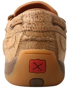 Twisted X Men's Ostrich Print Driving Shoes - Moc Toe Brown -Twisted X shop 2000307450 200 P4