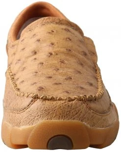 Twisted X Men's Ostrich Print Driving Shoes - Moc Toe Brown -Twisted X shop 2000307450 200 P5