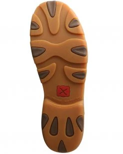 Twisted X Men's Ostrich Print Driving Shoes - Moc Toe Brown -Twisted X shop 2000307450 200 P6