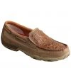 Twisted X Women's Tooled Slip-On Driving Moc Shoes - Moc Toe Brown -Twisted X shop 2000308267 200 P1