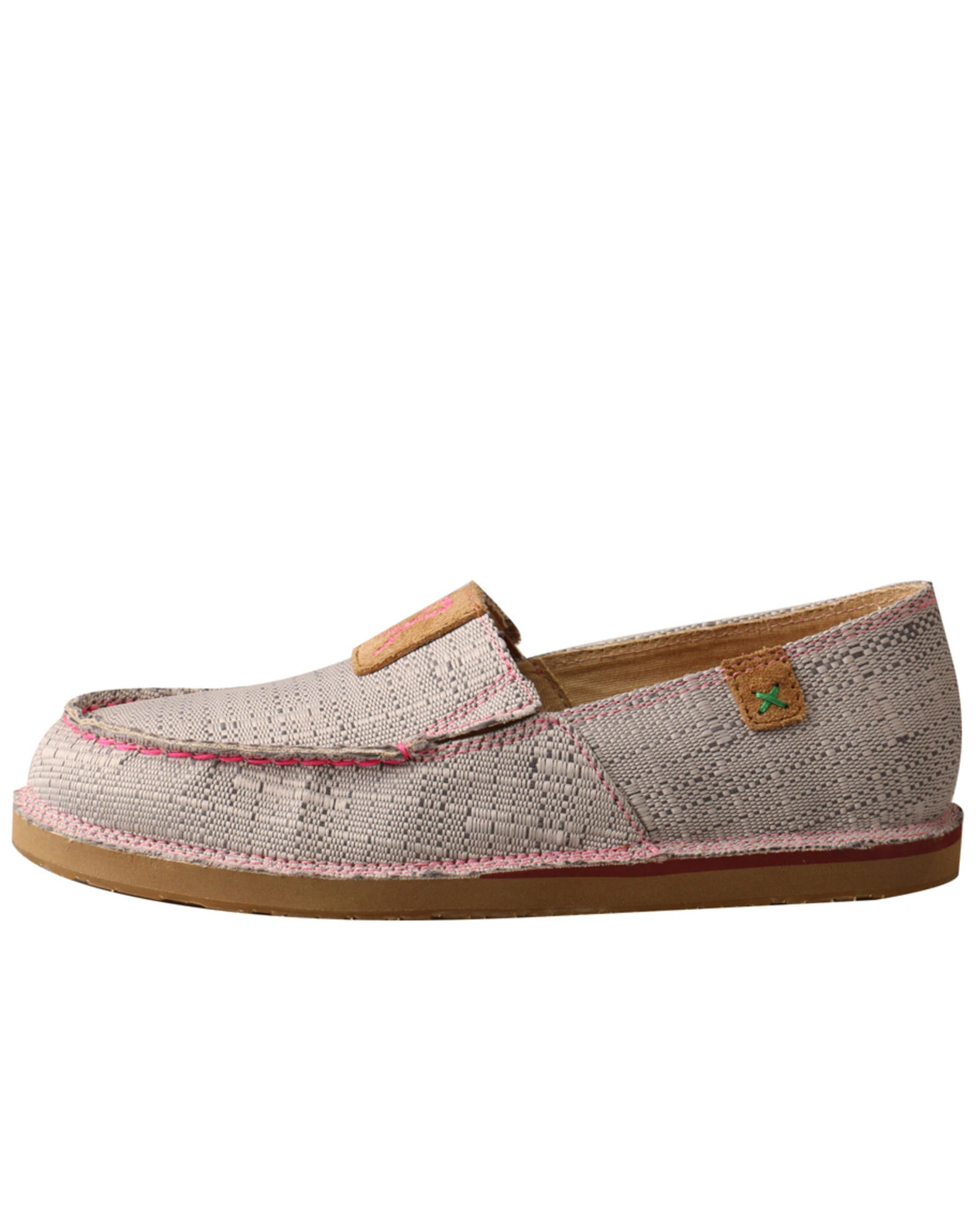 Twisted X Women's Tough Enough To Wear Pink Loafers - Moc Toe Dark Grey 5 Twisted X Women's Tough Enough To Wear Pink Loafers - Moc Toe Dark Grey - Image 3