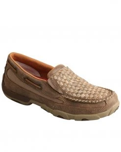 Twisted X shop 27 Twisted X Women's Checker Casual Slip-On Driving - Moc Toe Brown
