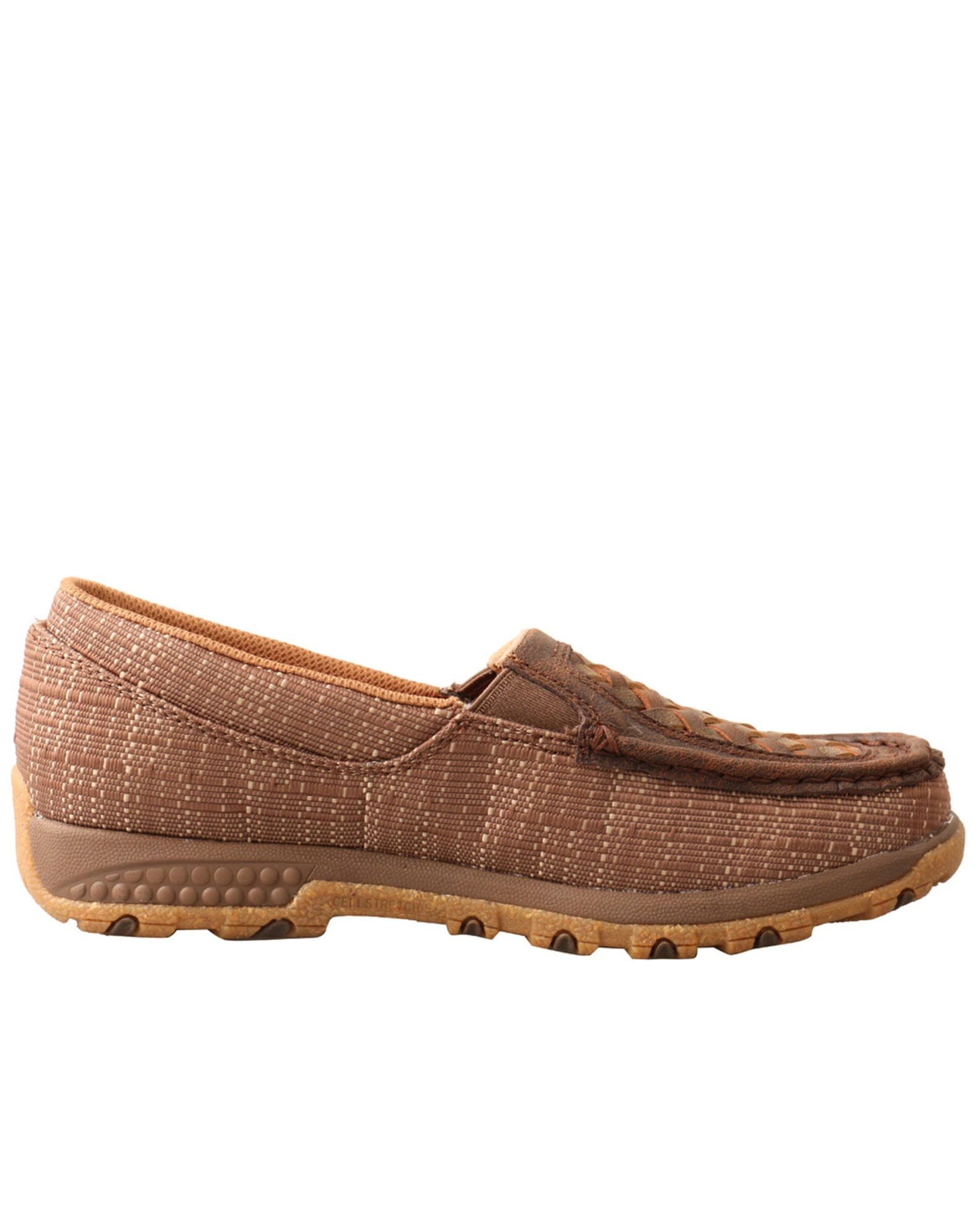 Twisted X Women's Woven CellStretch Driving Shoes - Moc Toe Brown 4 Twisted X Women's Woven CellStretch Driving Shoes - Moc Toe Brown - Image 2