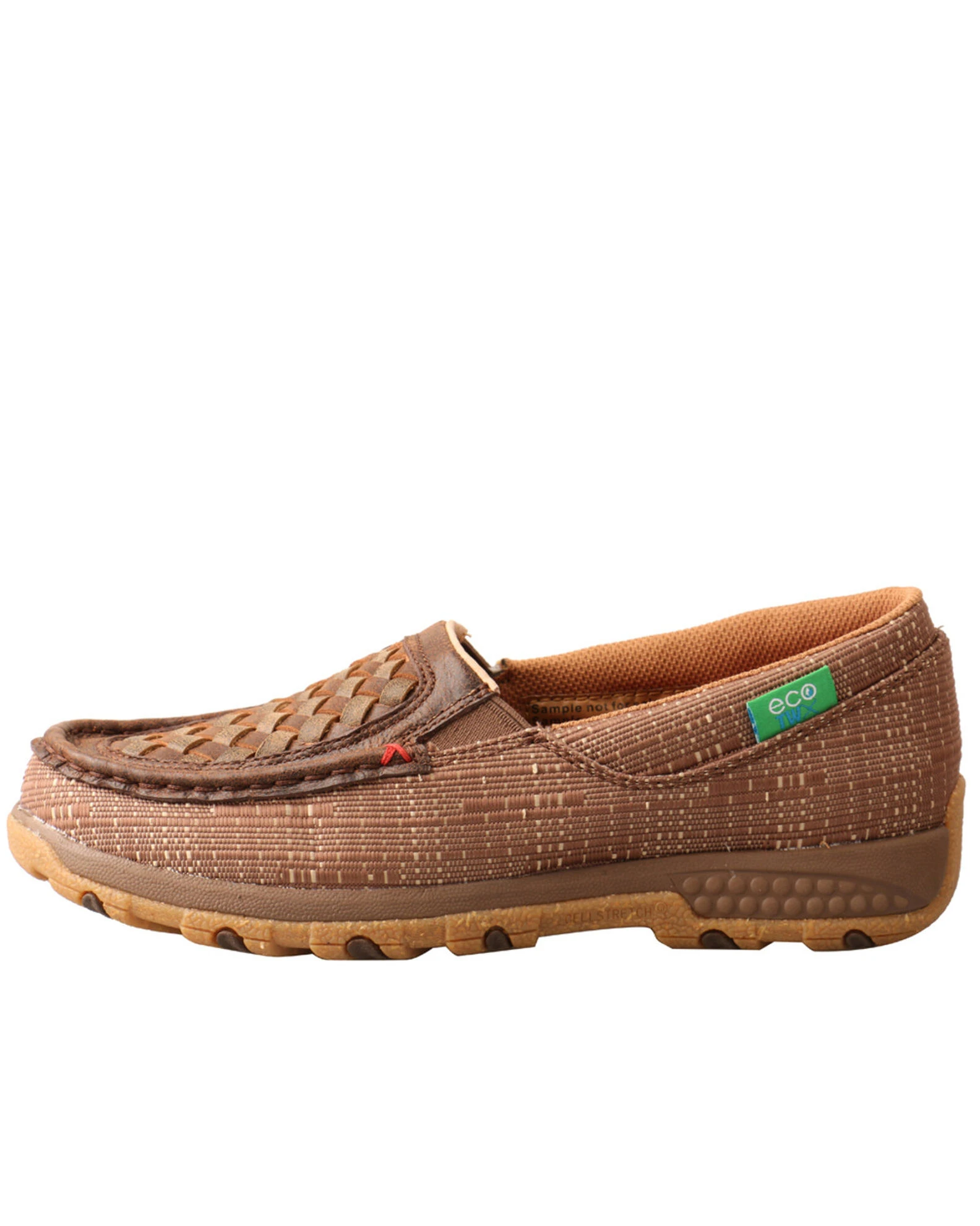 Twisted X Women's Woven CellStretch Driving Shoes - Moc Toe Brown 5 Twisted X Women's Woven CellStretch Driving Shoes - Moc Toe Brown - Image 3
