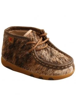 Twisted X Infant Girls' Brindle Hair-On Moc Boots - Moc Toe For Infant-Girls' Black/white -Twisted X shop 2000321980 944 P1 1