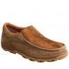 Twisted X Men's Cowhide Brindle Shoes - Moc Toe Brown