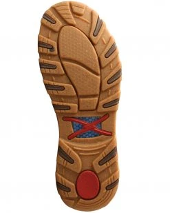 Twisted X Men's Cowhide Brindle Shoes - Moc Toe Brown -Twisted X shop 2000322841 200 P6