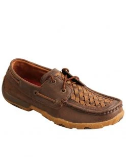 Twisted X Women's Woven Driving Shoes - Moc Toe Brown -Twisted X shop 2000327861 200 P1 1