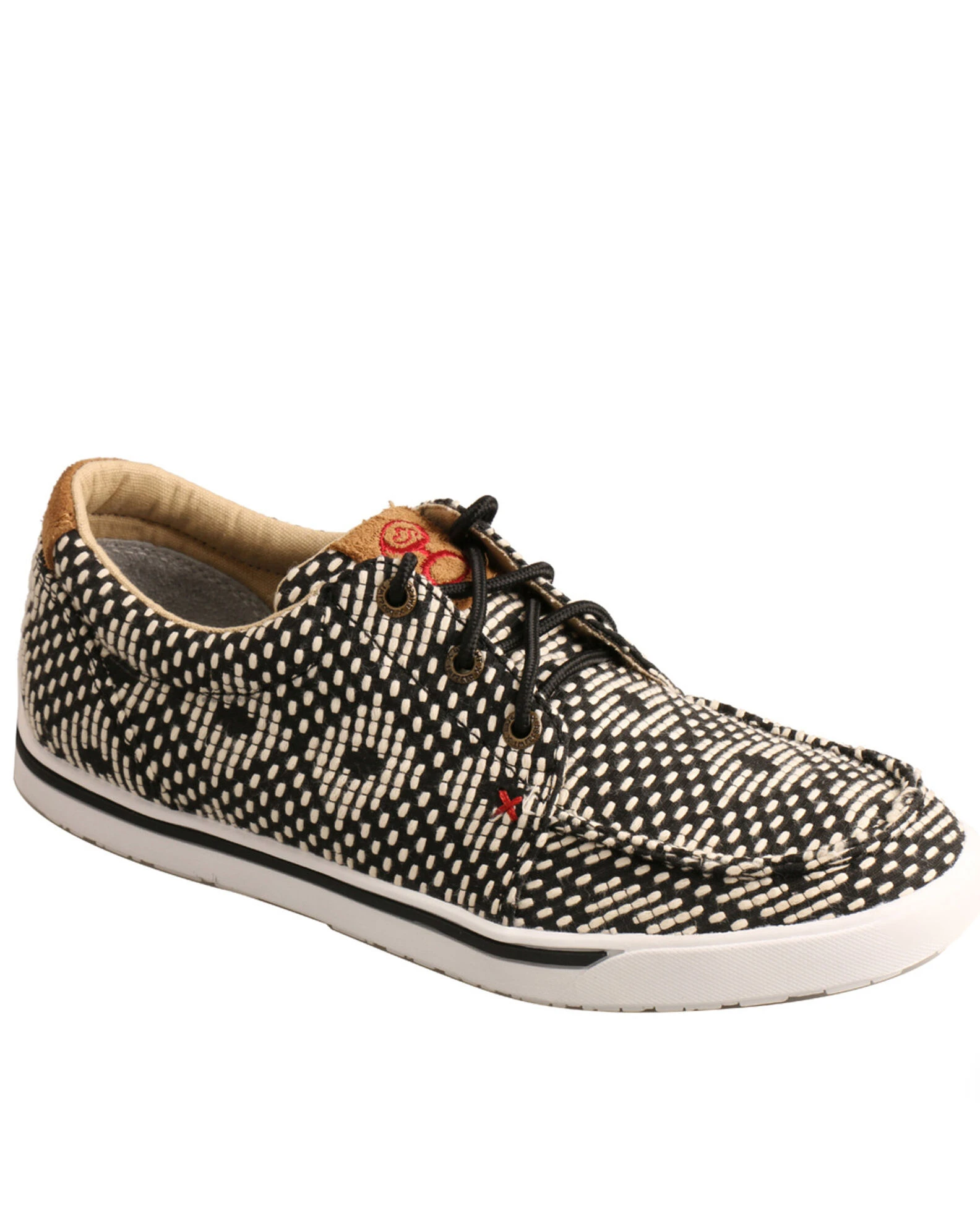 Twisted X Women's HOOey Loper Shoes - Moc Toe Black/white 3 Twisted X Women's HOOey Loper Shoes - Moc Toe Black/white