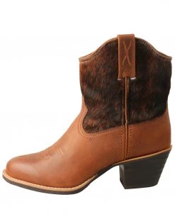 Twisted X Women's Hair-On Western Booties - Round Toe Brown -Twisted X shop 2000327872 200 P3