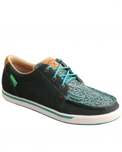 Twisted X Women's Dark Teal Casual Shoes - Moc Toe