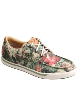 Twisted X Women's Floral Tooled Casual Shoes - Moc Toe Multi -Twisted X shop 2000331356 900 P1 1