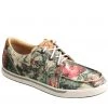 Twisted X Women's Floral Tooled Casual Shoes - Moc Toe Multi