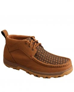 Twisted X Men's Tan Driving Shoes - Moc Toe