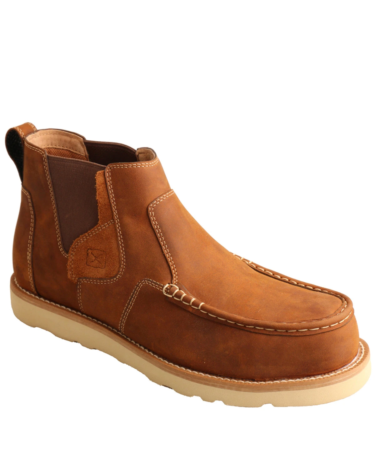 Twisted X Men's Chelsea Wedge Work Boots - Composite Toe Brown 9 Twisted X Men's Chelsea Wedge Work Boots - Composite Toe Brown - Image 7