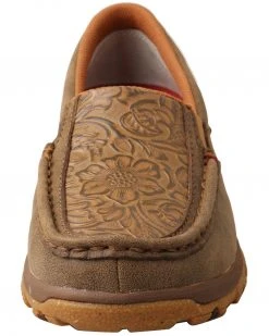 Twisted X Women's Slip-On Driving Shoes - Moc Toe Brown -Twisted X shop 2000334920 200 P5