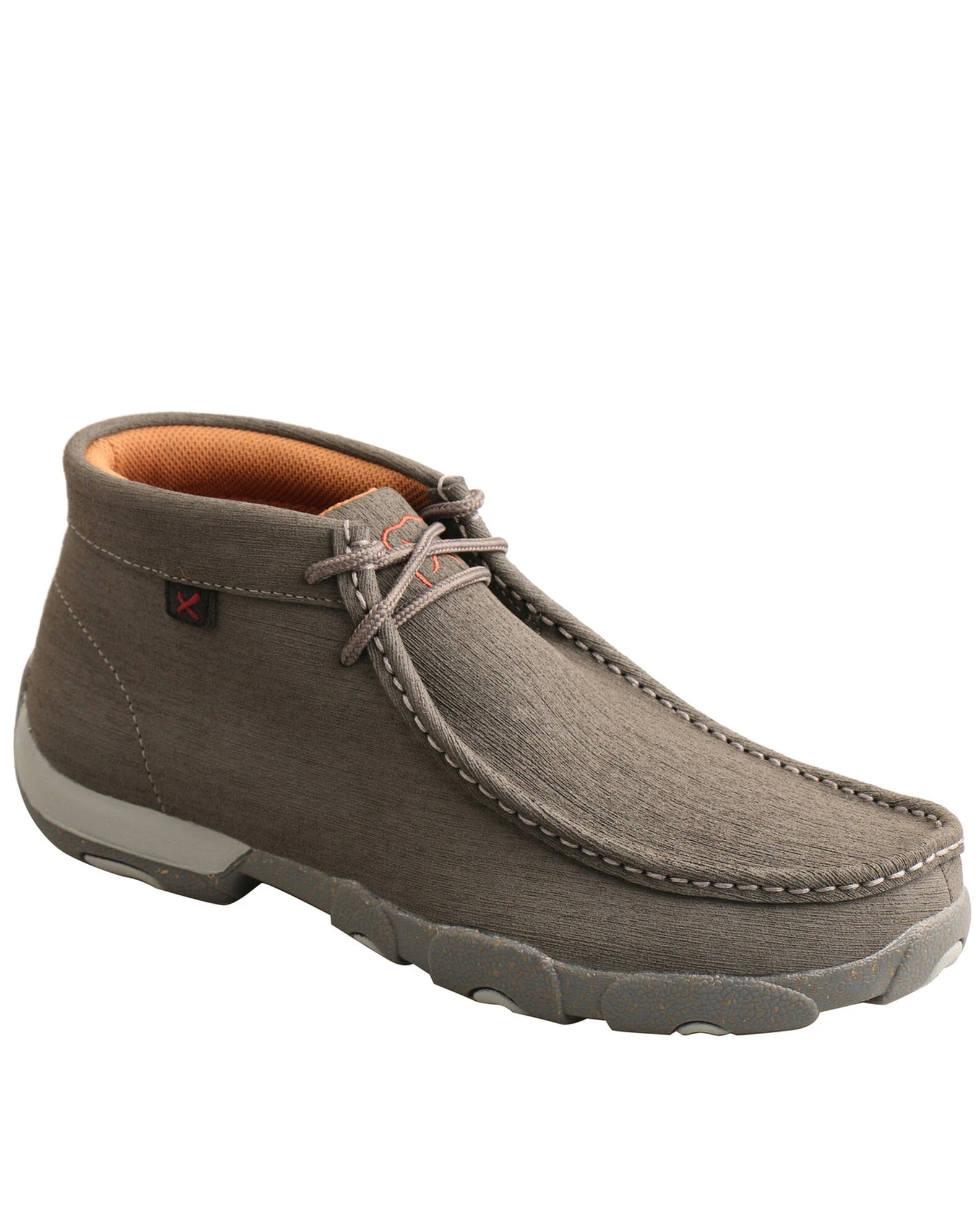 Twisted X Men's Grey Chukka Driving Shoes - Moc Toe 3 Twisted X Men's Grey Chukka Driving Shoes - Moc Toe