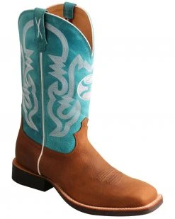 Twisted X Men's Brown HOOey Western Boots - Wide Square Toe