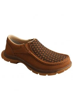 Twisted X Men's Brown Basket Weave Chukka Shoes - Moc Toe -Twisted X shop 2000338903 200 P1 1