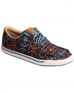 Twisted X Women's Southwestern Casual Shoes - Moc Toe Blue
