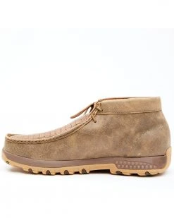 Twisted X Men's Weave Print Chukka Shoes - Moc Toe Brown -Twisted X shop 2000341553 200 P4