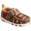 Twisted X Infant HOOey Southwestern Print Driving Moc  For Unisex-Kid Red -Twisted X shop 2000343953 600 P1