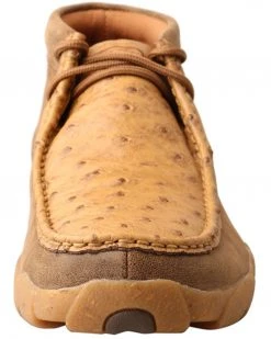 Twisted X Men's Exotic Full-Quill Ostrich Skin Casual Shoes - Moc Toe Tan -Twisted X shop 2000346893 280 P3