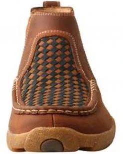 Twisted X Men's Basket Weave Chelsea Boots - Moc Toe Brown -Twisted X shop 2000350230 200 P3