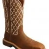 Twisted X Women's Oiled Saddle Western Work Boots - Nano Composite Toe