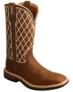 Twisted X Women's Distressed Brown Western Work Boots - Soft Toe -Twisted X shop 2000350498 200 P1 1