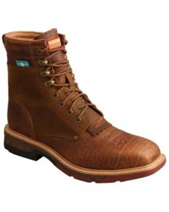 Twisted X Men's CellStretch Waterproof Work Boots - Alloy Toe Brown