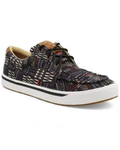 Twisted X Men's Multi Black All-Over Print Kick Lace-Up Causal Shoe  -Twisted X shop 2000355851 900 P1 1