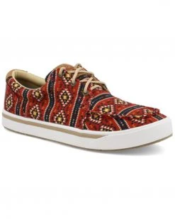 Twisted X shop 29 Twisted X Men's HOOey Multi Southwestern Print Causal Lace-Up Loper - Moc Toe