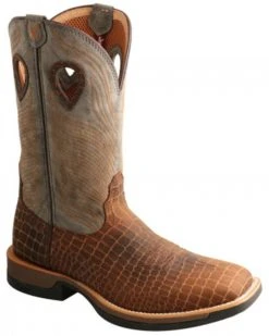 Twisted X Men's Tech X Western Boots - Broad Square Toe Brown